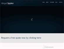 Tablet Screenshot of abigailspyker.com